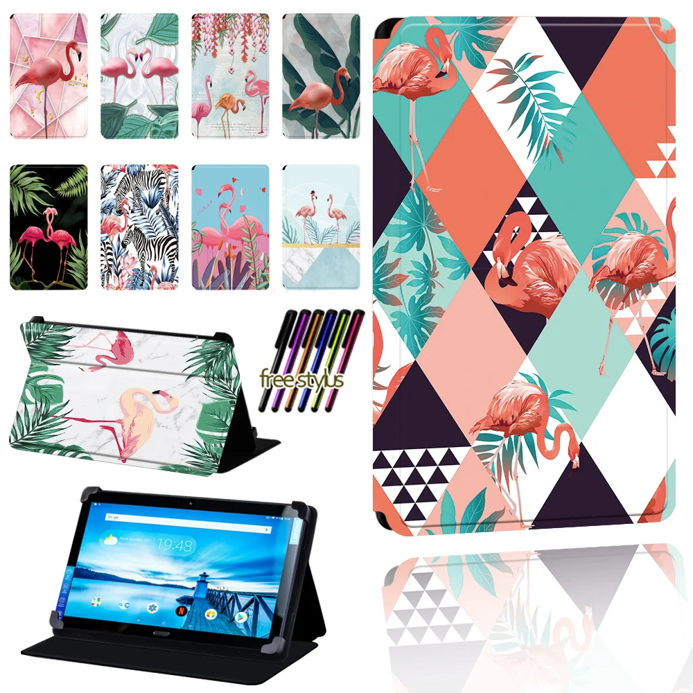 

Tablet Case for Lenovo Smart Tab P10 / P10 LTE 10.1 Inch Lightweight Foldable Anti-fall Protective Case + Stylus