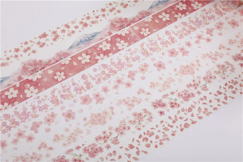 NOVERTY Flower Kawaii васи лента симпатичная Маскировка Лента креативный дневник DIY Украшение бумажные Скрапбукинг наклейки стационарные 02518