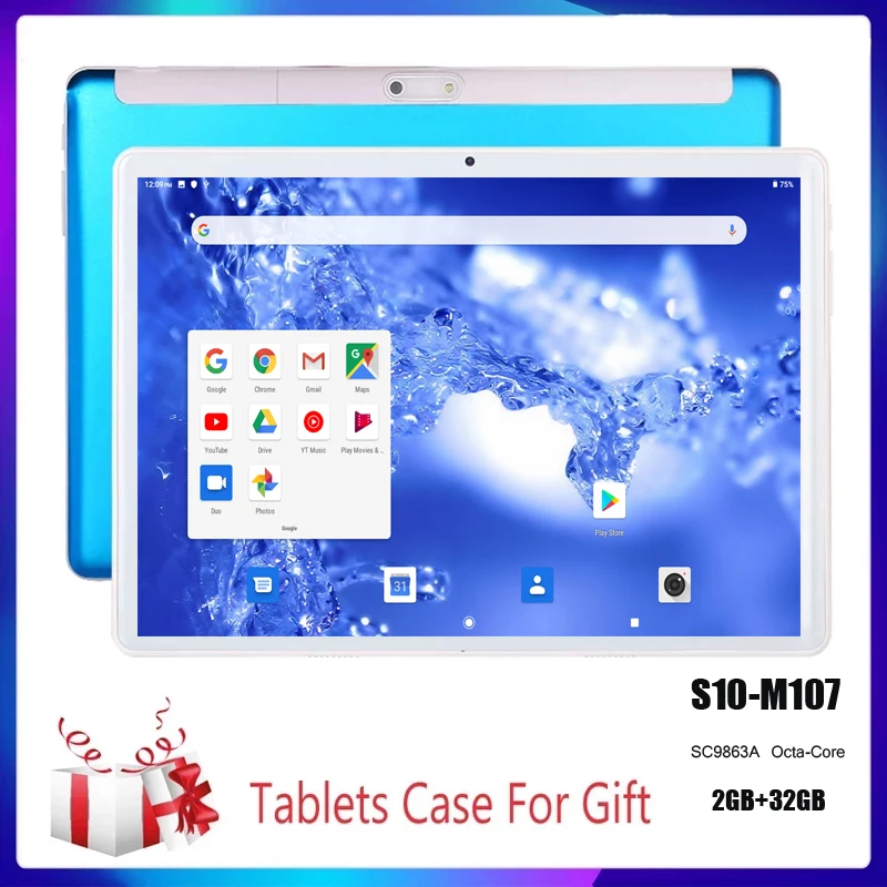 

2021 Tablets 10.1 inch 4G Phone Octa Core 2GB RAM 32GB ROM 4G FDD LTE 5.0MP Camera Tablet PC Bluetooth Android 9.0 GPS WiFi