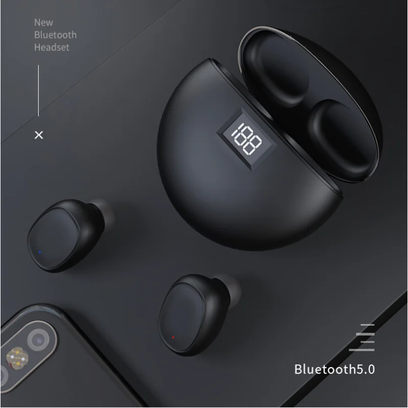 TWS k38 Bluetooth наушники Шумоподавляющие Спортивные водонепроницаемые Беспроводные