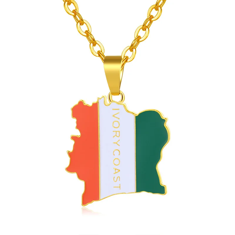 Карта мира Берег Слоновой кости карта африканской страны раннее ожерелье