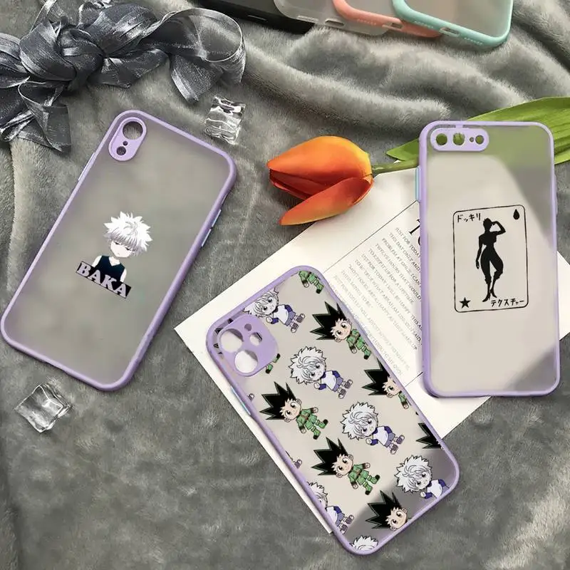 

HUNTER×HUNTER Phone Case matte transparent For iphone 7 8 11 12 plus mini x xs xr pro max cover