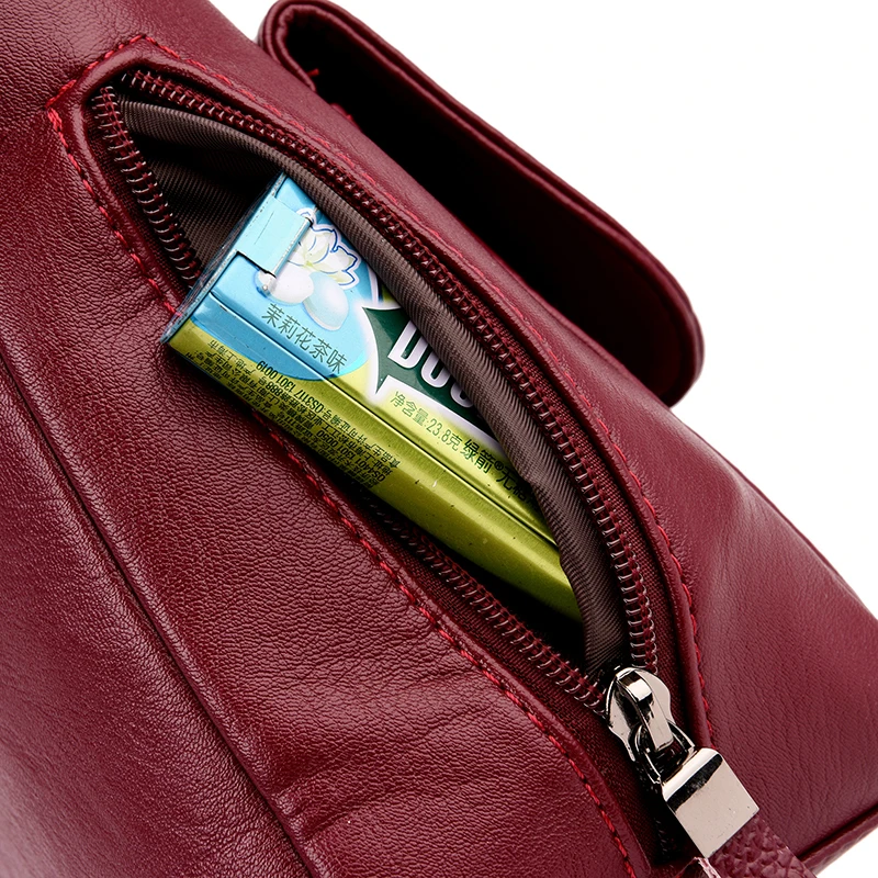 

Multi pocket Crossbody Shoulder Bags for Women 2021 Sac Genuine Quality Leather Luxury Purses and Handbags Women Bags Designer