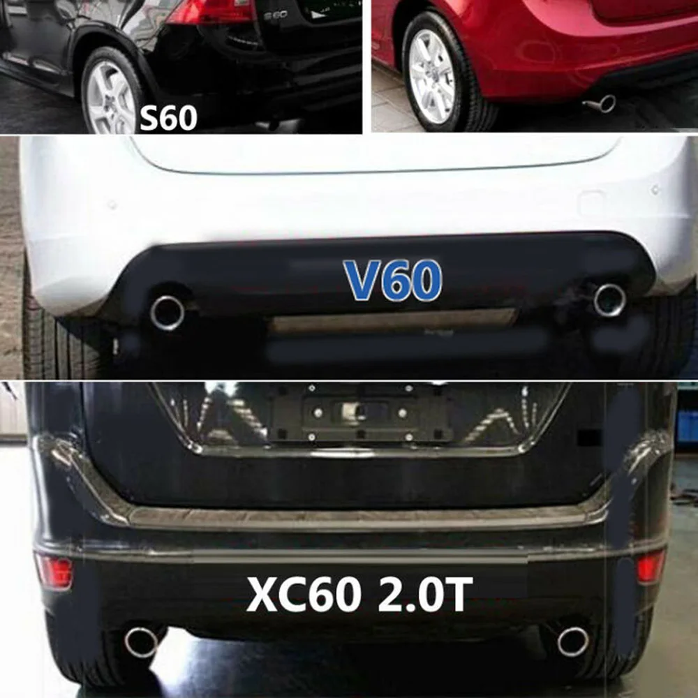 Для VOLVO S60/V60/XC60 2011 2012 2013 автомобильный глушитель Концевая отделка выхлопной