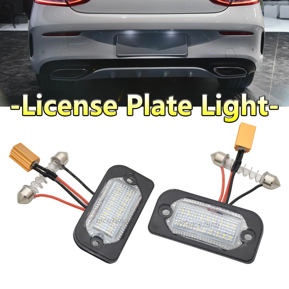 

Car Number Plate Lamp License Plate Light Led Canbus No Error White High Brightness For Mercedes-Benz W203 2D Auto Parts