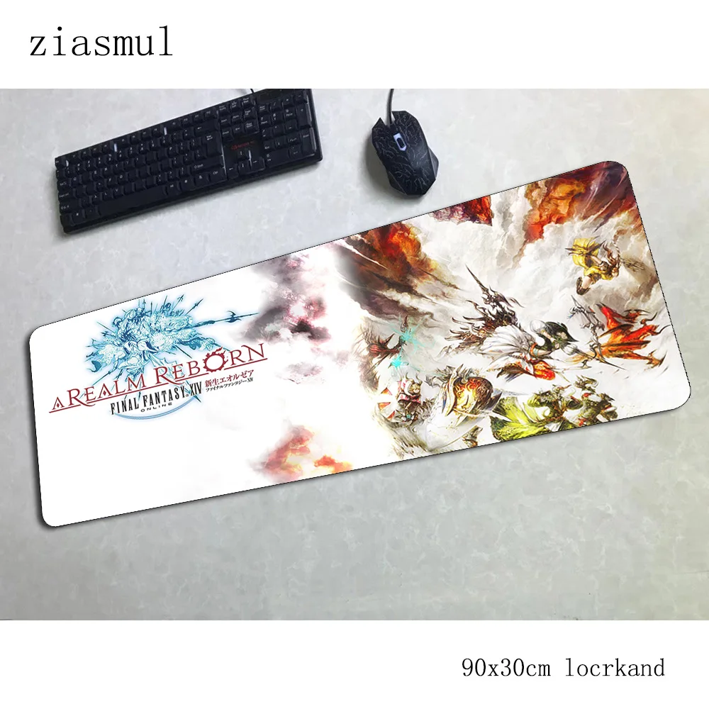 Игровой коврик для мыши с финальной фантазией 14 90x30 см ноутбука игровой подарок
