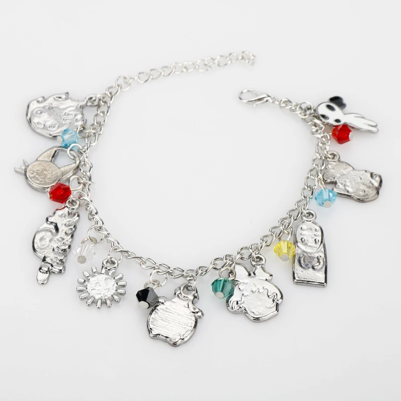 

Anime Spirited Away Bracelet Cute Comic Figure Pendant Bangles no-Face-man My Neighbor Totoro Shape Dangle Gifts Easy Hook -20
