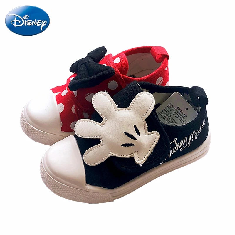 Новинка повседневная обувь для девочек с изображением Диснея парусиновая