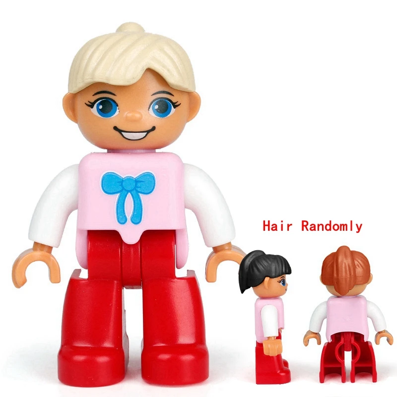 Большие частицы строительные блоки аксессуары Duplo фигурки животных обезьяна