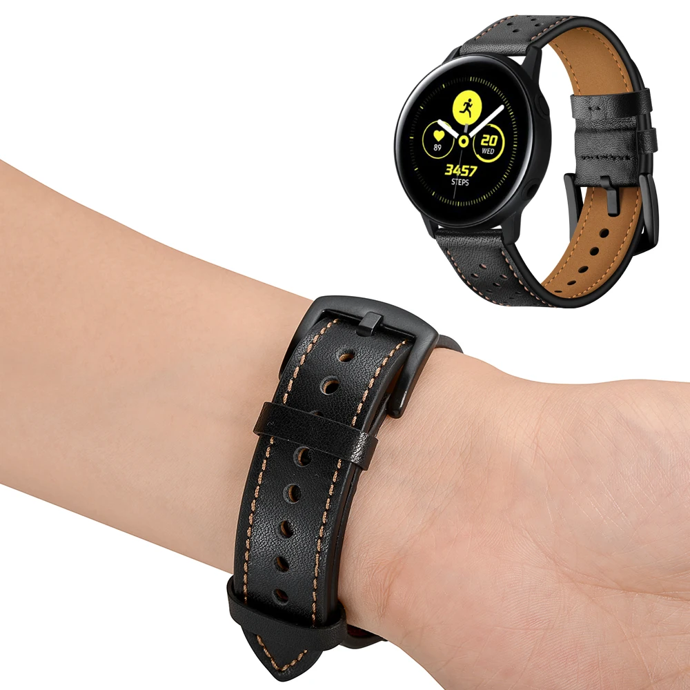 Galaxy watch active для samsung galaxy 42 мм gear s2 s4 band 20 ремешок часов универсальный браслет из