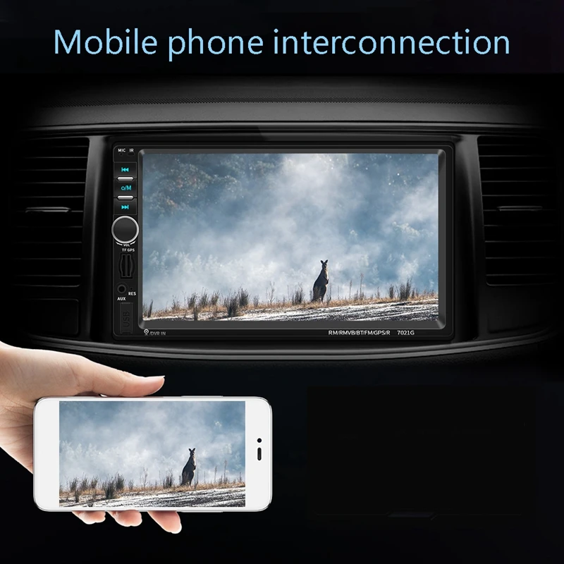 2 Din Car Radio 7Inch HD MP5 Player Press Sn Digital Display Bluetooth with Southeast Asia Map USB 2Din Autoradio | Автомобили и