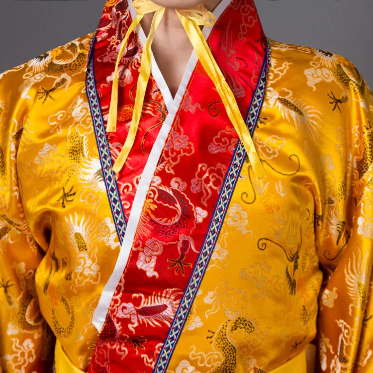 Костюм для взрослых китайская одежда Hanfu мужчин костюм императора короли