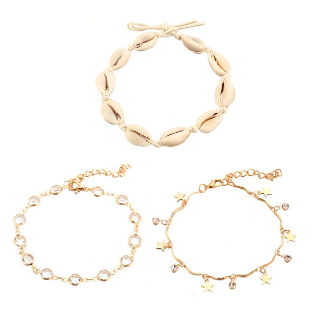 2020 девушки дикий с металлической фурнитурой Национальный анклет (браслет на ногу