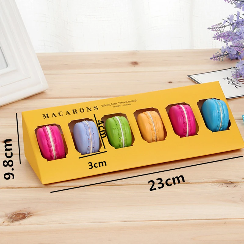 1PCS Creative Macaron Box Exquisite Carton Macaroon Cake Pastry Pineapple Packaging Biscuit Chocolate Bag Nougat Paper | Дом и сад