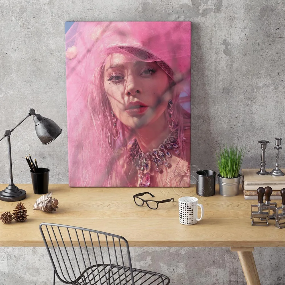 Настенное художественное украшение Картина на холсте Леди Гага музыка певица