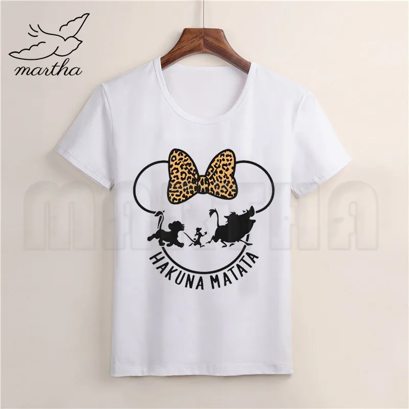 Hakuna Matata/Детская футболка с принтом Король Лев для мальчиков одежда детей модные