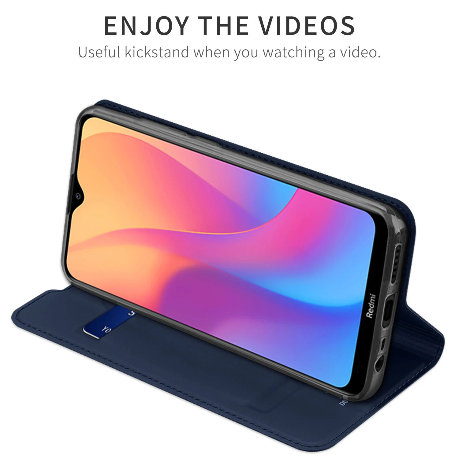 Чехол книжка для Xiaomi mi Red 8A держатель карт кошелек подставка чехол из