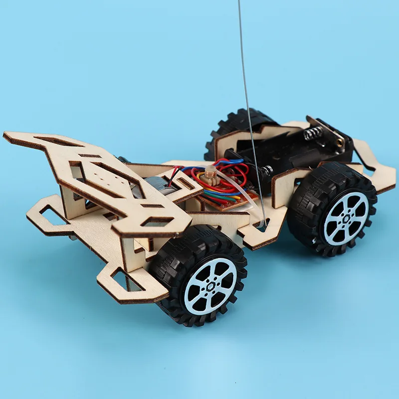 DIY Wireless Remote Control Racing Car Assembly Model Kit Physical Science Experiments Technology Educational Toys For Children | Игрушки и