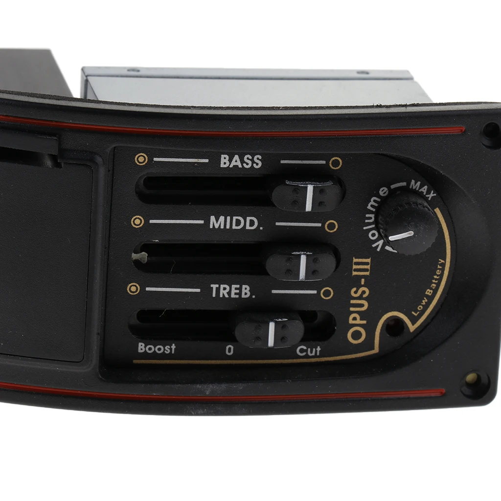

Exquisite 3 Band Wood Guitars Preamp Pickup Piezo Set EQ-OP3 Black