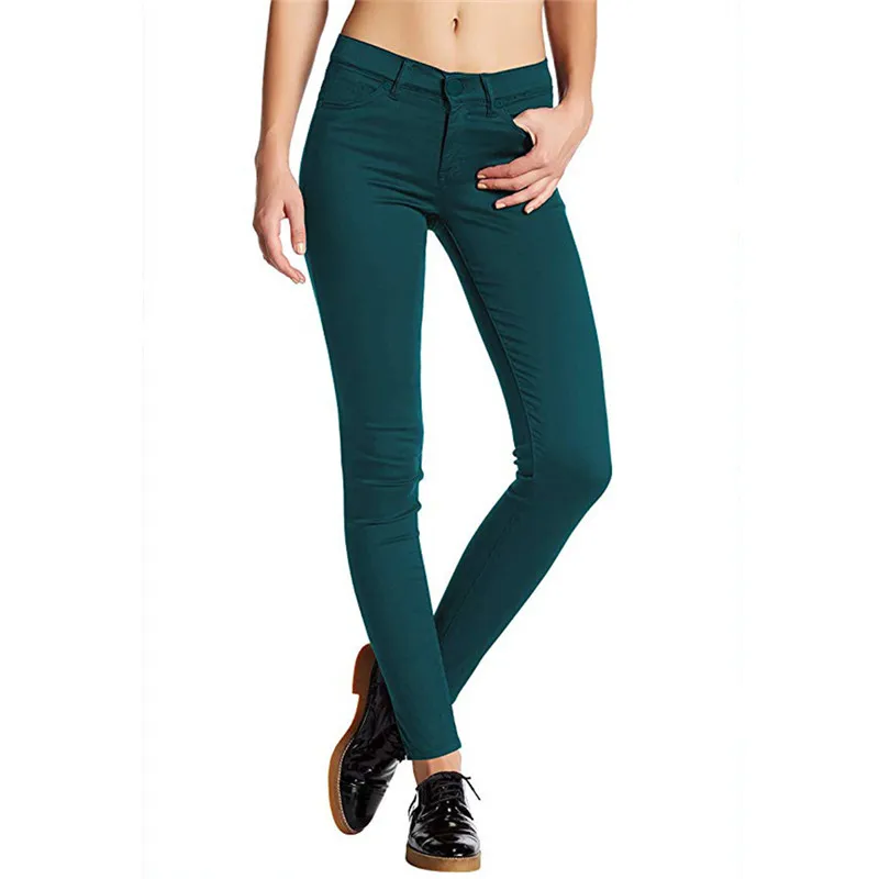 S xxxl Женские однотонные Эластичные Обтягивающие длинные брюки с высокой талией и