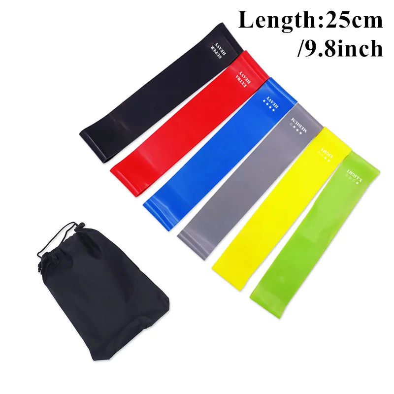 6PCS-noLogo-25cm Фитнес резинки резинки для фитнеса резинка для фитнеса резинки для спорта фитнес резинка резинка для спорта фитнесс резинки эспандер фитнес 1,45 мм-0,45 мм спортивные резинки 6 уровня Эспандеры Пилатес эластичные - Цвет: 6PCS-noLogo-25cm