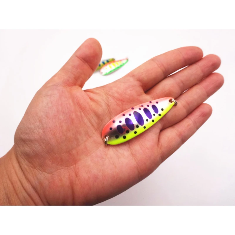 Хорошо! Рыболовная приманка медная блесна с серебряным покрытием 11 5 г 65 мм