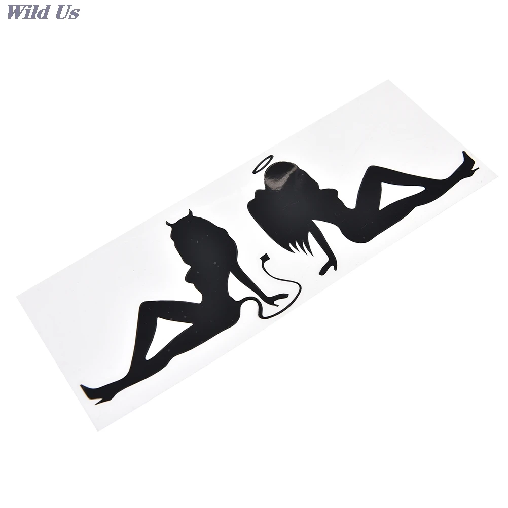 

20cmx7cm 1PCS Trendy Reflective Car Styling Devil Angel Car Stickers Motorcycle Decorating Sticker