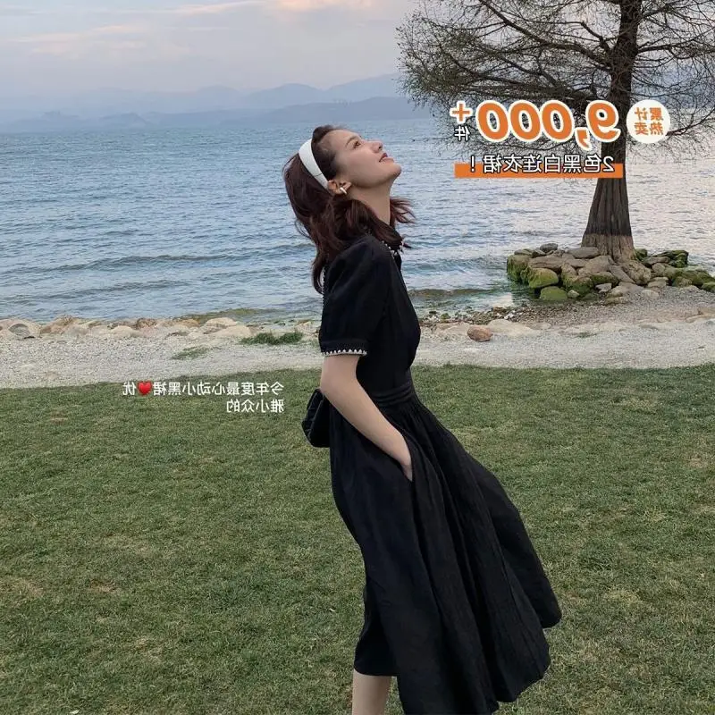 

The new dress dress 2021 little dress in the spring and autumn embroidery series