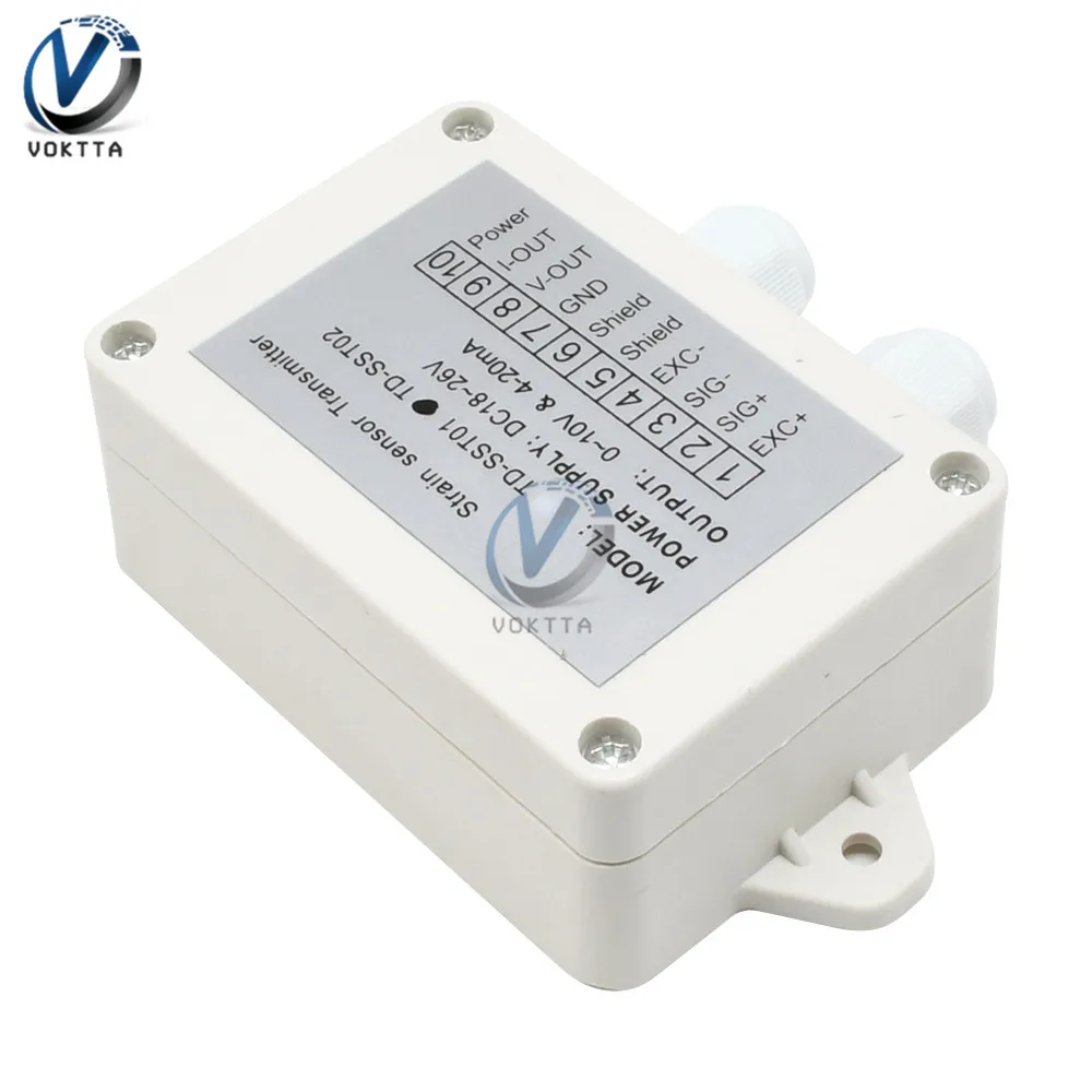 Load Cell Sensor Amplifier Transmitter Strain Gauge Sensor Weighing Transmitter Amplifier 0-5V(10V) 4-20mA Power Supply DC18-26V