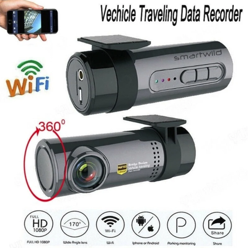 Мини wifi USB 720P Автомобильный видеорегистратор смарт-камера регистратор для
