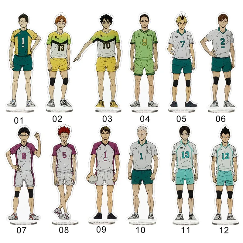 Love Thank You Haikyuu Hinata Kageyama Tsukishima Sugawara семейная фигурка на акриловой подставке