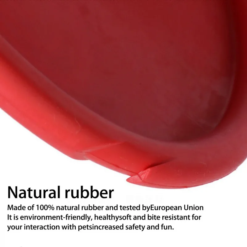 

Тарелка для дрессировки собак-игрушка из натурального каучука. Маленький имеет диаметр 7,1 дюйма, а большой-8,6 дюйма