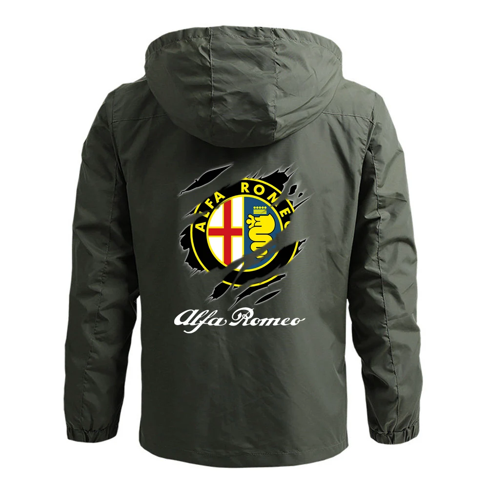 

2021 Mens Creative Design Alfa Romeo Comfortable Printing Zipper Custom England Style Movement Fitness Windproof Style Jackets