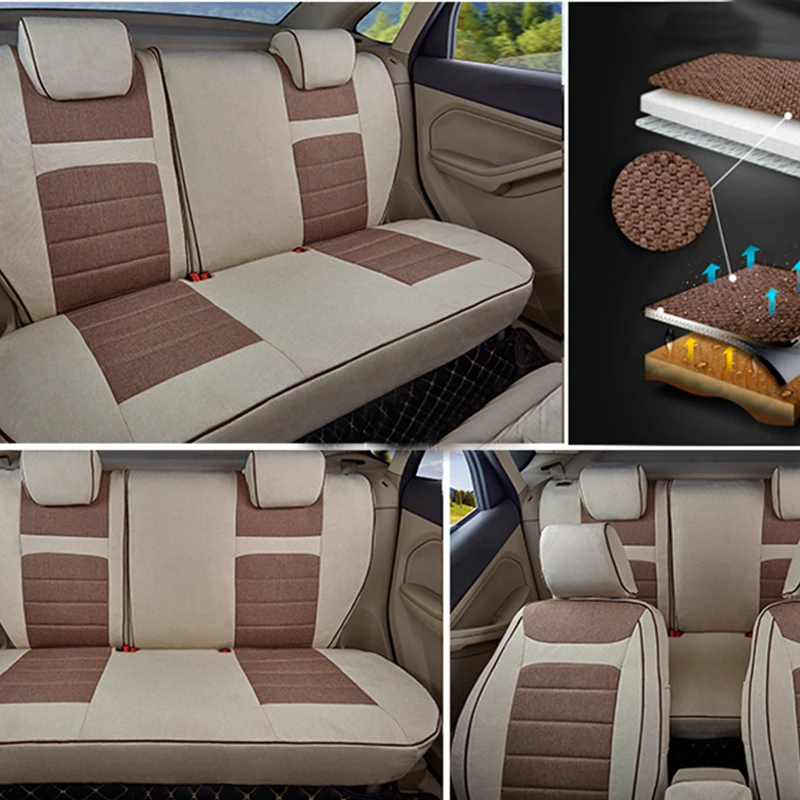 Чехлы AutoDecorun на сиденья для Volvo s80 2007 Набор чехлов Автомобильные Защитные опоры