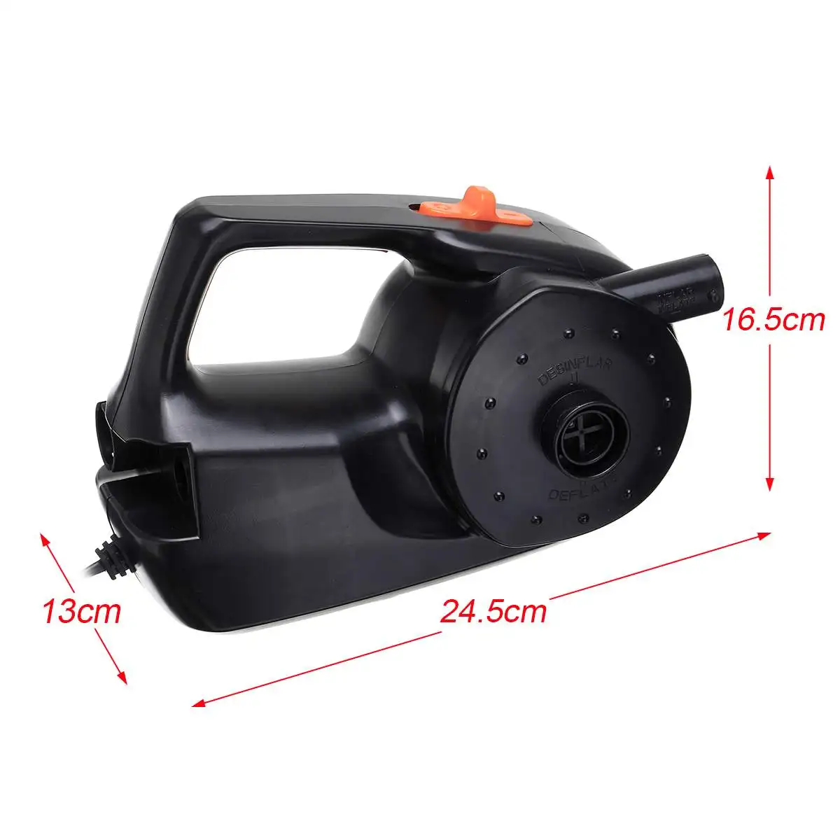 

100W 12V Electric Inflatable Air Pump Car Rechargable Pump For Kayak Boat Swimming Pool Air Cushions Ball Auto Portable Blower