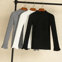 womens sweater blouses outerwear clothing style tops long sleeve top knitted korean fashion clothes pullover 2022 female basic