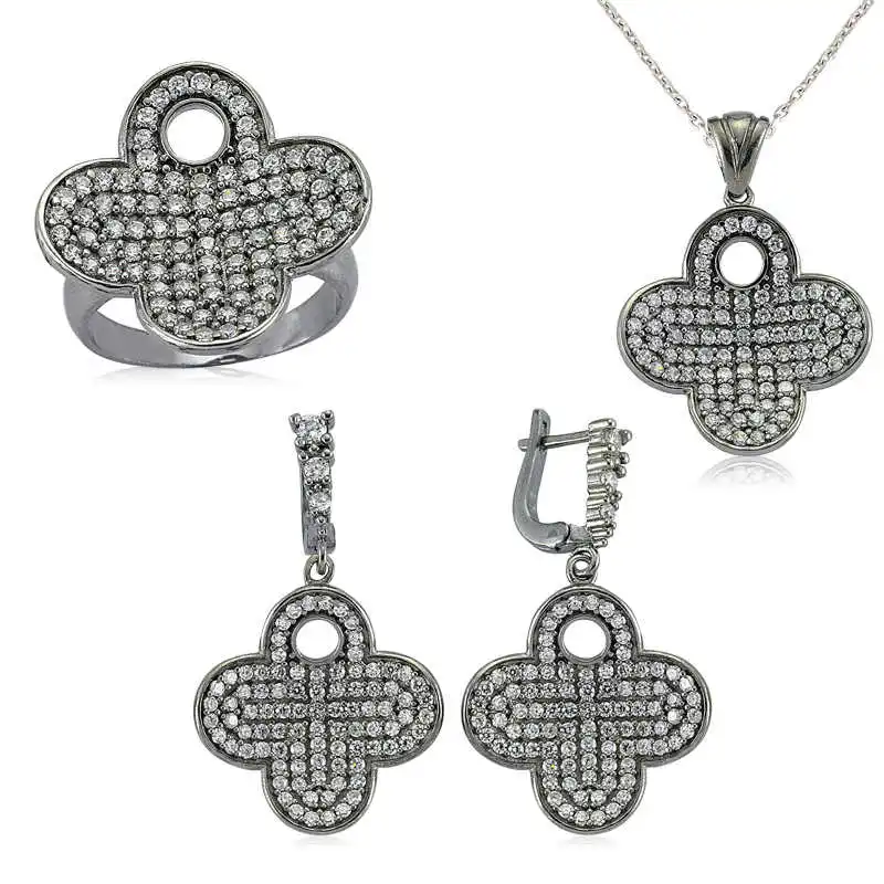 

Silverlina Silver Flower Women 'S Set