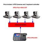 Широкоугольный 12X 1080p Full HD видеоконференции PTZ камера SDI DVI IP потоковое и 5-дюймовый ЖК-экран Клавиатура Контроллер