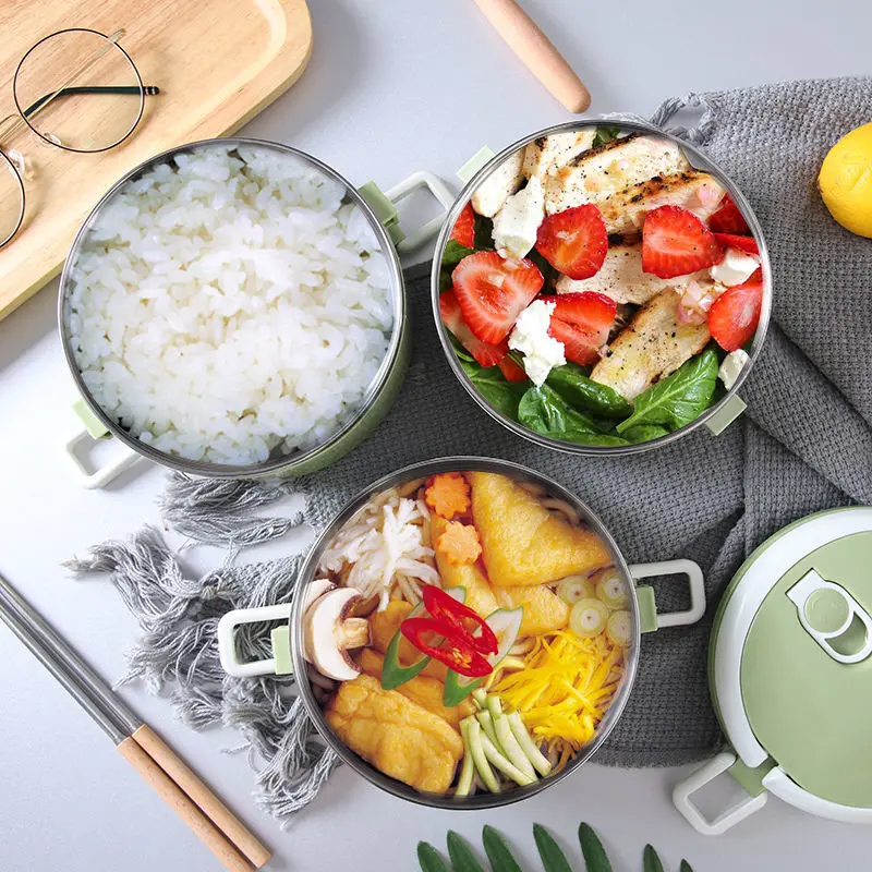 

Multi-layer Lunch Box Stainless Steel Large-capacity Multi-layer Lunch Box Stainless Steel Lunch Box Student Lunch Box Lunch Box