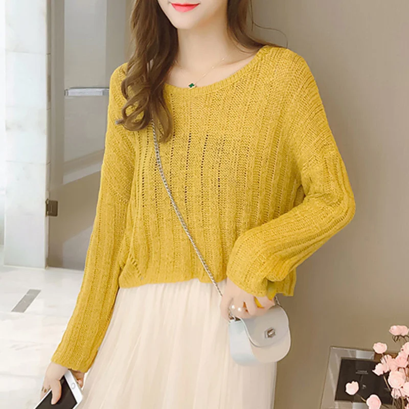 Short Knitwear Korean gentle autumn clothes 2021 new women's loose outer wearing French sweater lazy high sense