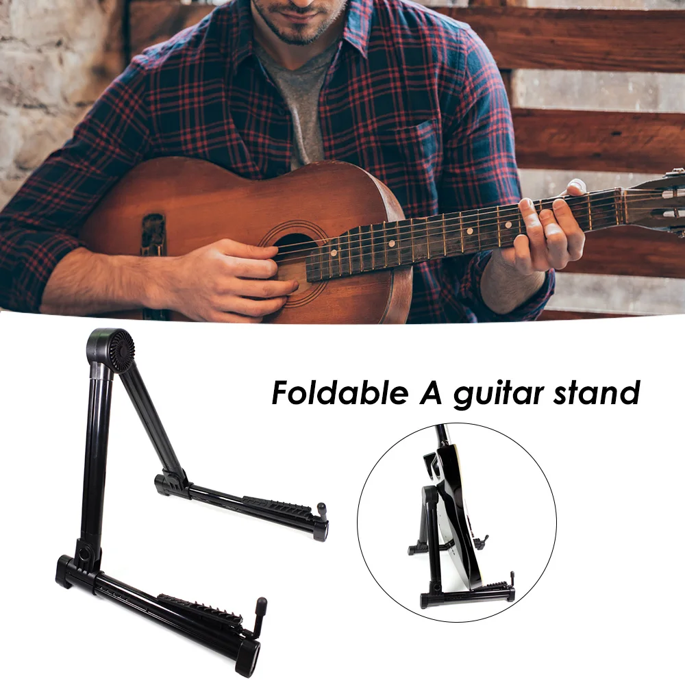 universal faltbare gitarre stehen tragbare eine typ akustische gitarre elektrische bass halter musik instrument stativ zubehör free global shippi