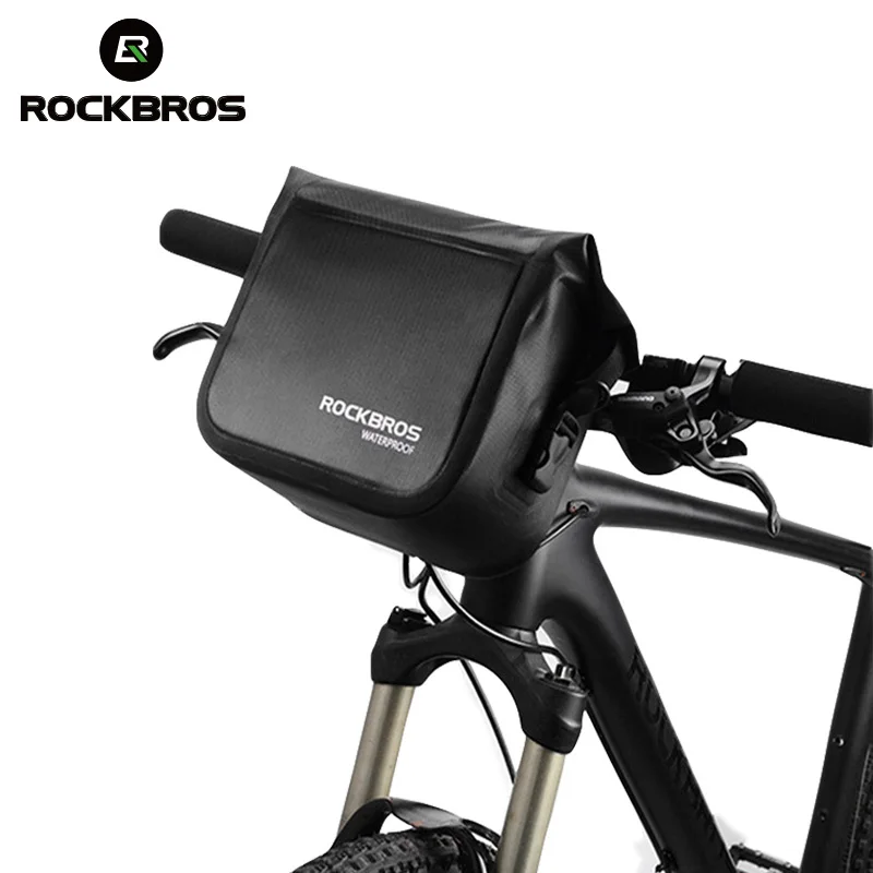 ROCKBROS Mtb велосипедная Передняя сумка 4л водонепроницаемая сумка на руль велосипедная Рама сумка передняя Труба Карманный наплечный пакет bmx Аксессуары для велосипеда