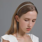 Повязка на голову Стразы с кисточками темпераментные повязки на голову простые изысканные головные уборы Свадебные аксессуары для волос для невесты для женщин