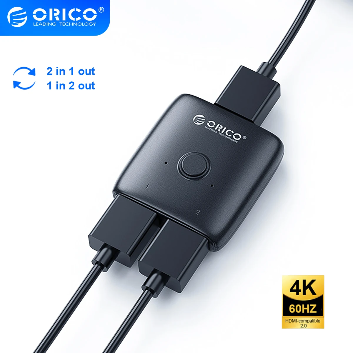 ORICO HDMI совместимый коммутатор 4K 60 Гц аудио разветвитель двунаправленный 1080P
