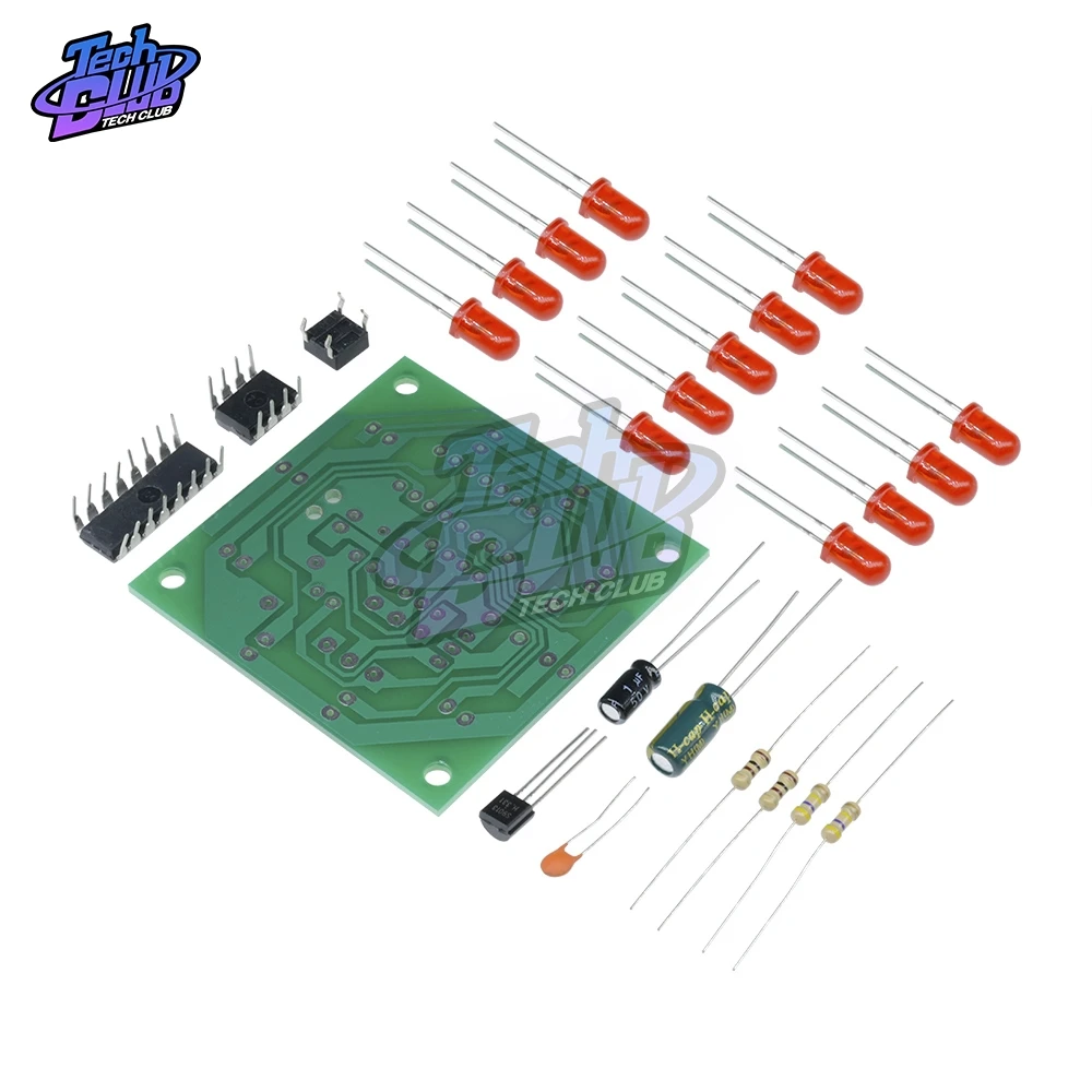 Набор светильников стробоскопических 3 5 В красный и синий цвета|Детали