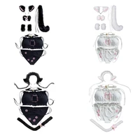 x3ue embroidery cat hollow breast hot sexy cosplay outfits kawaii costumes set elasticity swimwears for womens