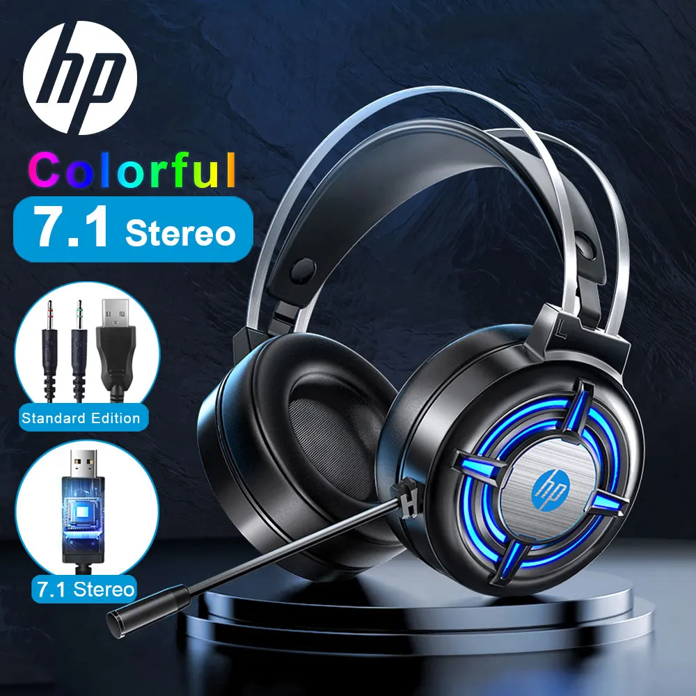 Стереогарнитура HP 7 1 для ПК компьютера ноутбука телевизора игровые наушники с