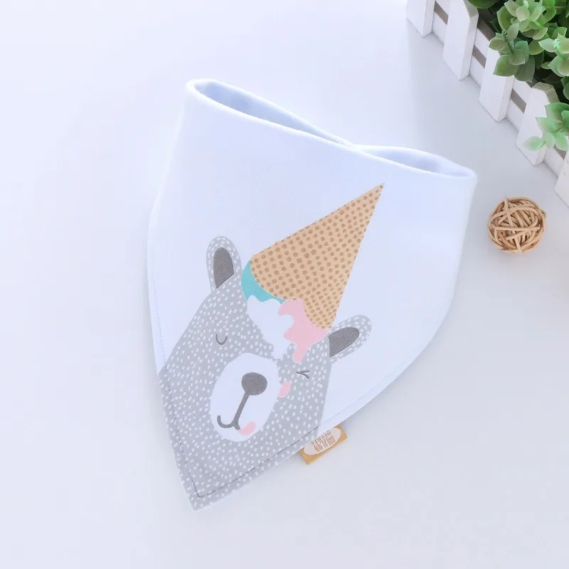 Kawaii Dog Бандана Шарф хлопковый клетчатый моющийся воротник нагрудники с милым
