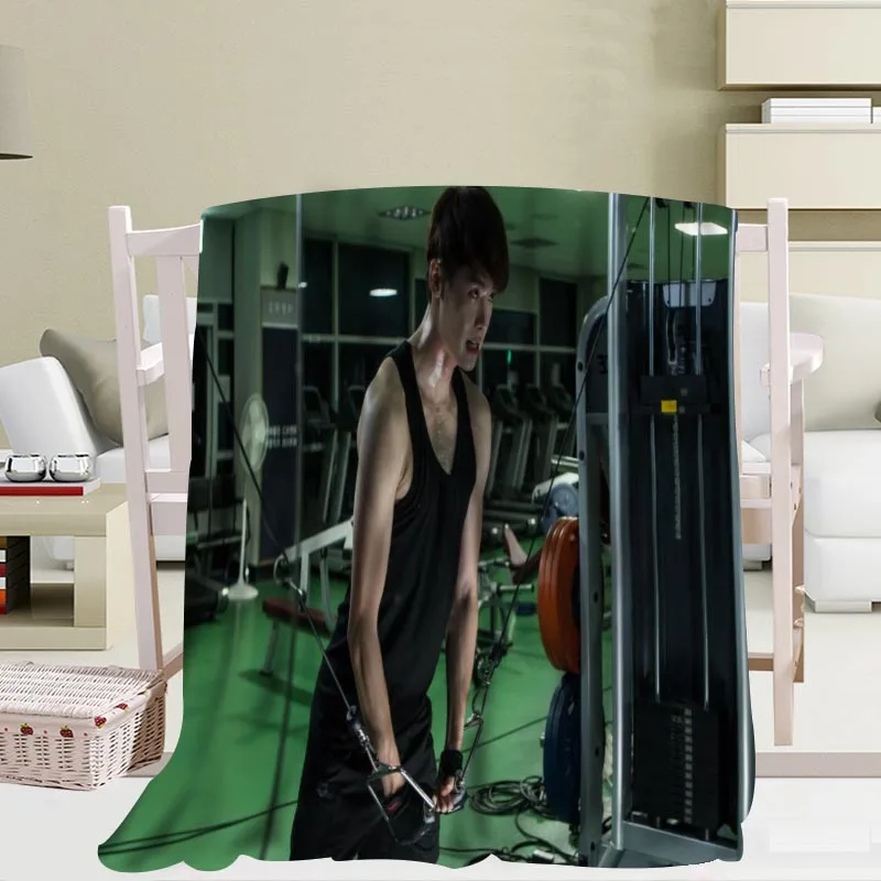 Новинка, уютные одеяла Lee Jong Suk, мягкое одеяло с 3D принтом, для дома/дивана/постельных принадлежностей, переносное одеяло для путешествий для взрослых - Цвет: 8