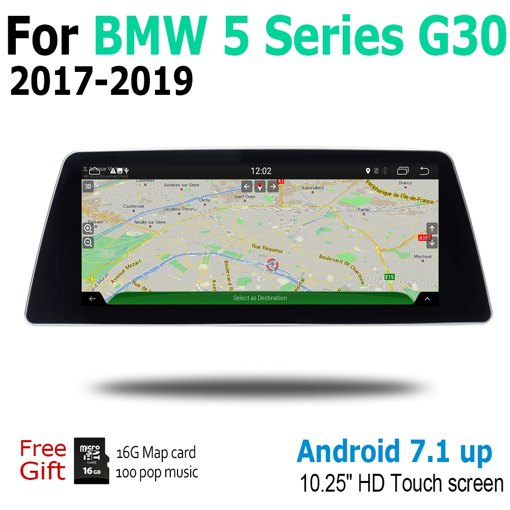 Автомобильный мультимедийный плеер Android сенсорный экран Wi Fi BT стерео дисплей